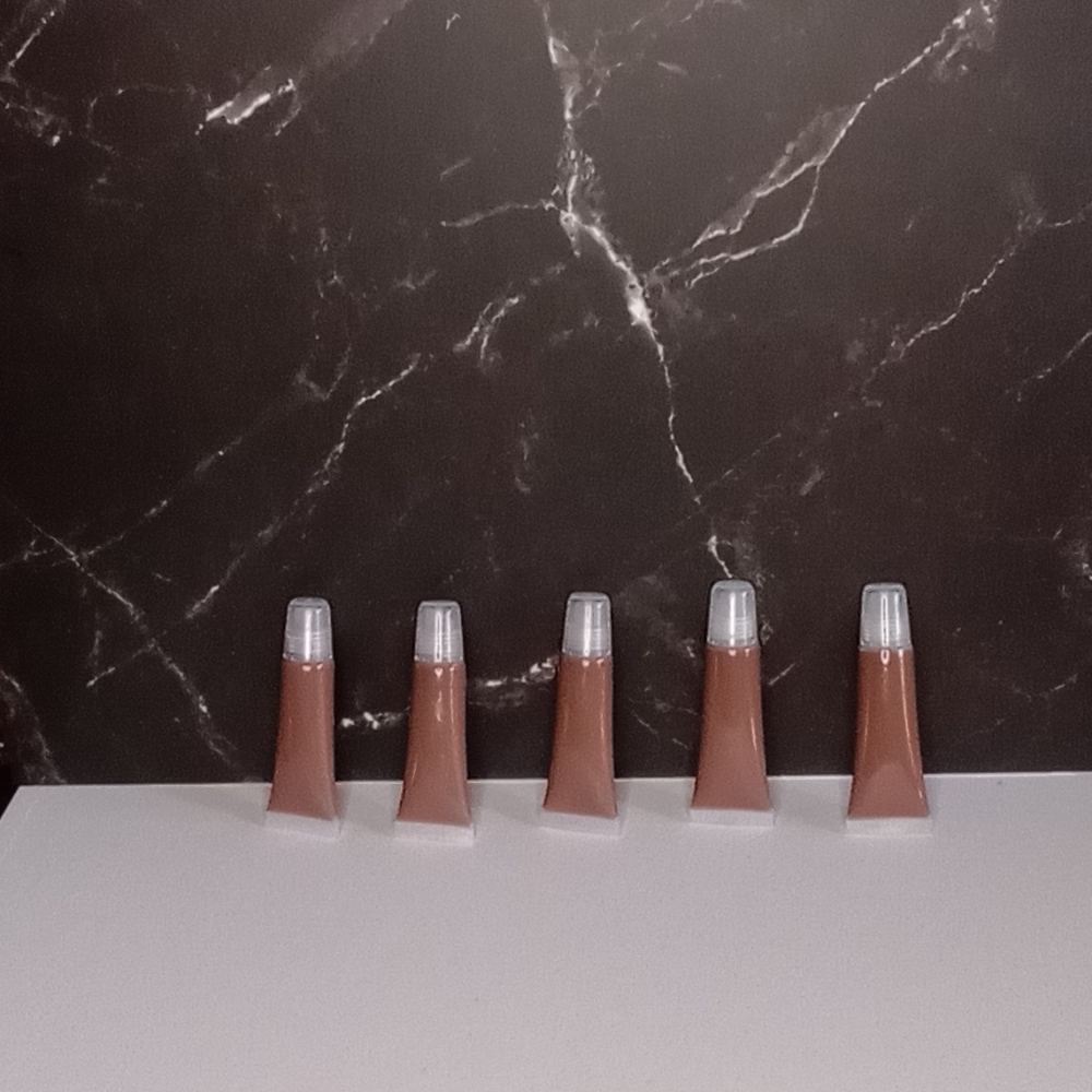 Nude brown lip gloss